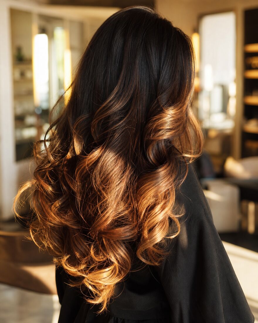 Long hair styled with extensions, Hairroin Salon